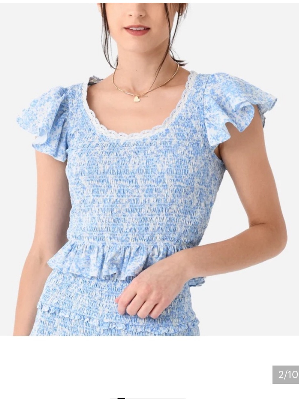 New! Loveshackfancy top M